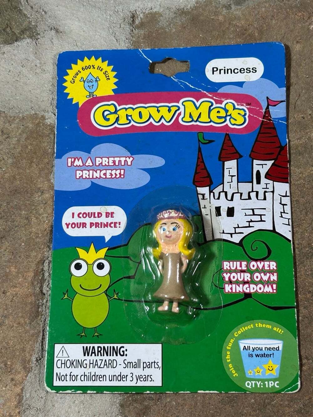 Vintage Grow Me’s PRINCESS! just add water (frog not included)